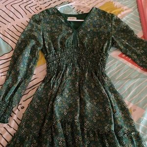 Green Floral Dress
